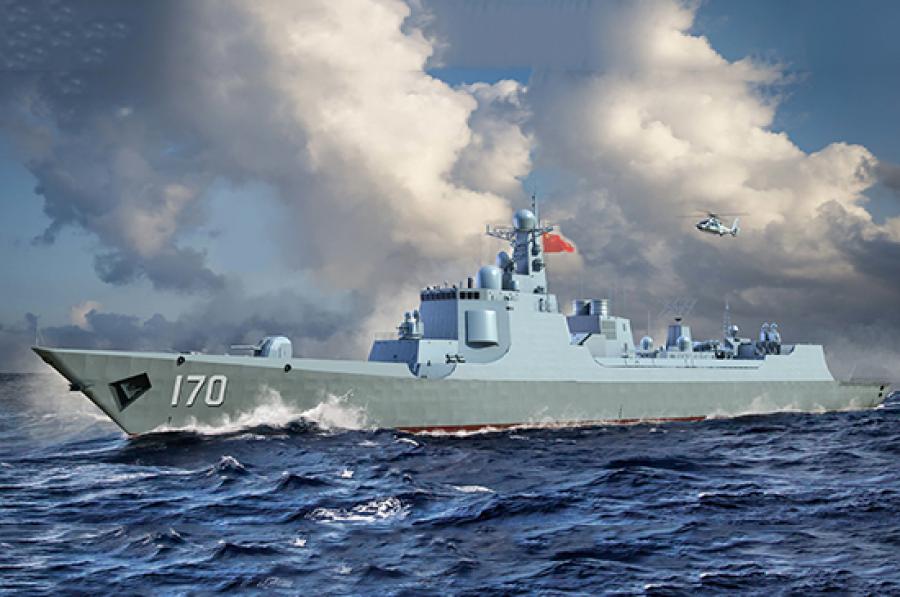 Trumpeter 1:700 PLA Navy Type 052C Destroyer