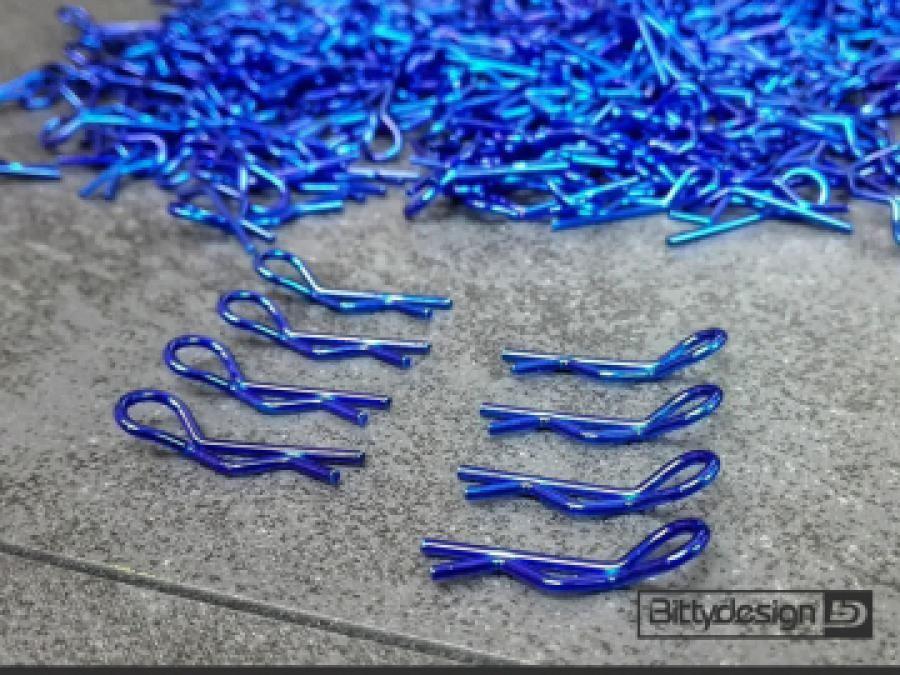 1/10 Body Clips Kit (8) - Blue