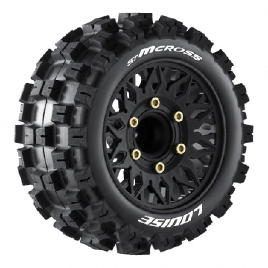 Tires & Wheels ST-MCROSS 1/10 Soft (Removable 12, 14 & 17mm Hex) (2)