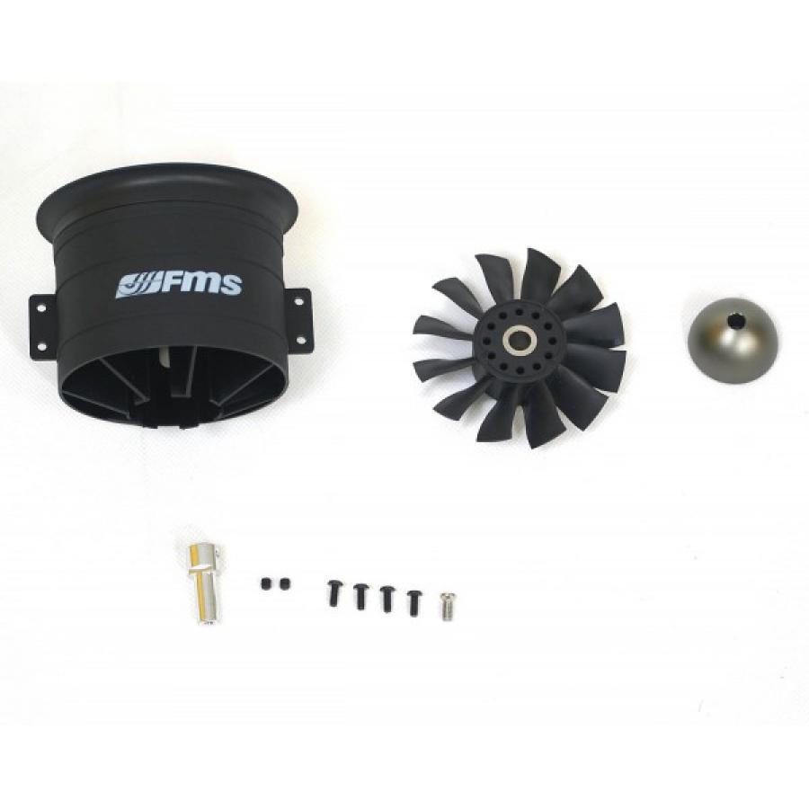 Ducted Fan 80mm 12 Blades w/o motor FMS with Metal Spinner