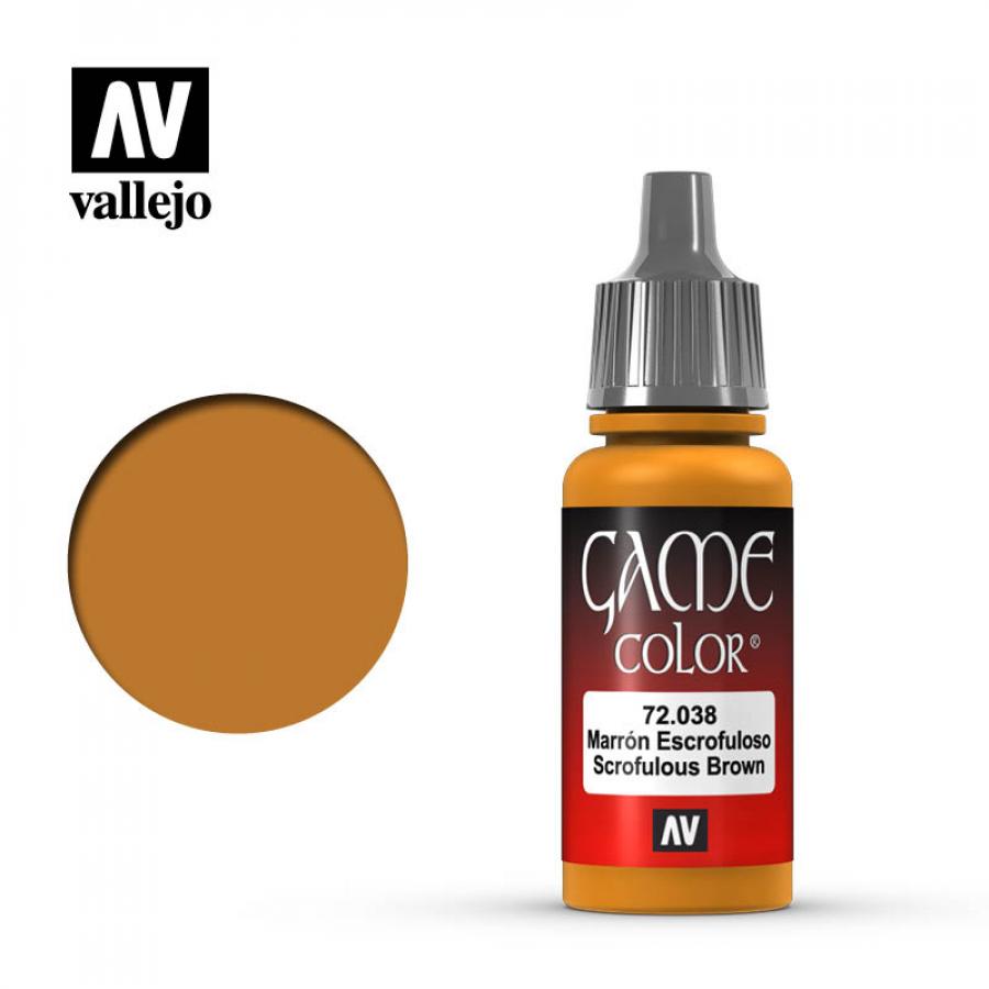 016: Vallejo Game Color Scrofulous Brown 17ml