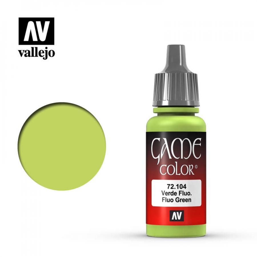 107: Vallejo Game Color Fluorescent Green 17ml