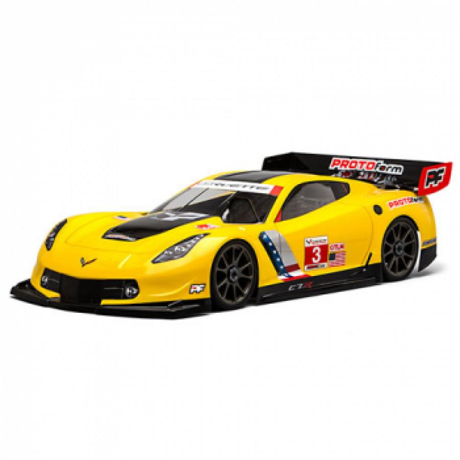 PROTOFORM CHEVROLET CORVETTE C7.R CLEARBODY FOR 1:8GT LWB