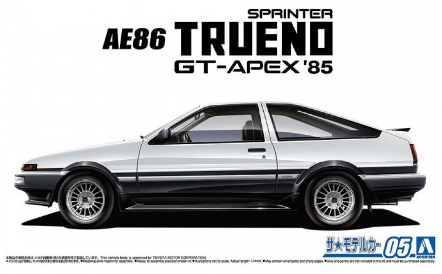 1/24 TOYOTA AE86 SPRINTER TRUENO GT-APEX '85