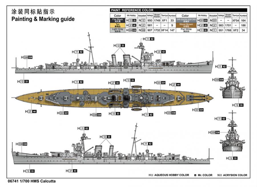 Trumpeter 1/700 HMS Calcutta