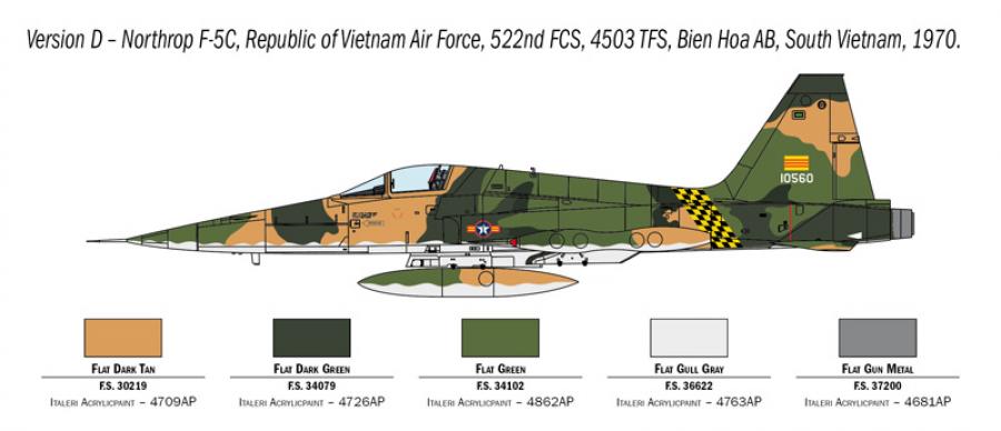 Italeri 1:72 F-5A Freedom Fighter