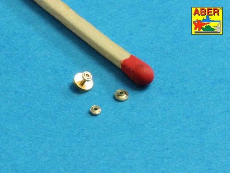 Aber 1/35 German 2m aerials with rings (Version A x2 & version B x1)