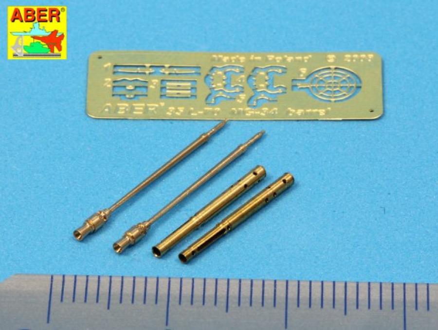 Aber 1/35 Set of 2 barrels for German tank machine gun MG 34 with Panzermantel