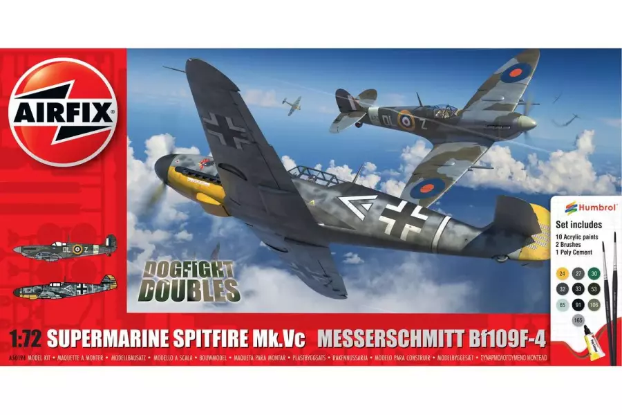 Airfix 1/72 Dogfight set: Spitfire Mk.Vc vs Bf109F-4