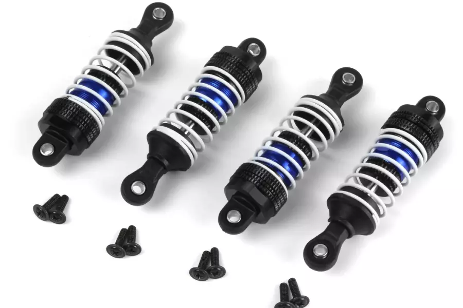 Aluminum Oil-Filled Shock Absorber Set Blue/4pc