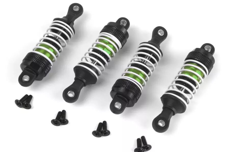 Aluminum Oil-Filled Shock Absorber Set Green/4pc