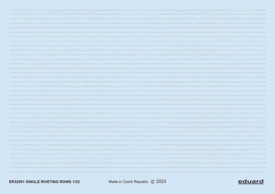 Eduard 1/32 Single riveting rows 3d decal set