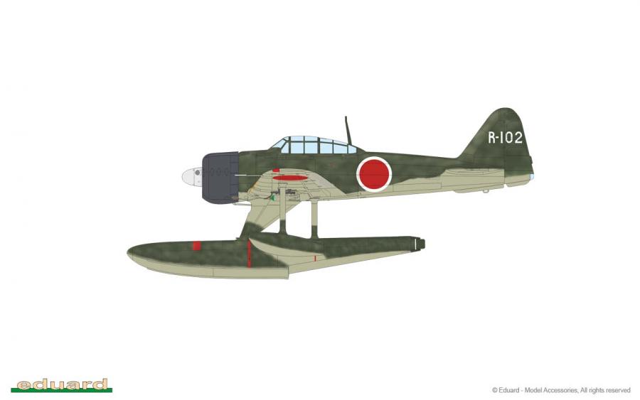 Eduard 1/48 A6M2-N Rufe, Profipack