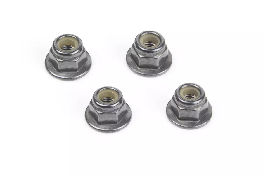 Flanged Lock Nut M3 (4pcs)