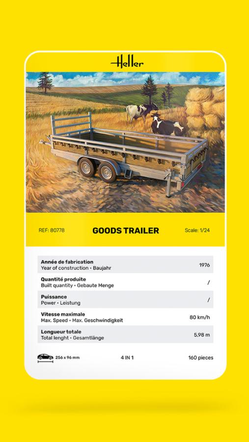 Heller 1/24 Goods Trailer pienoismalli