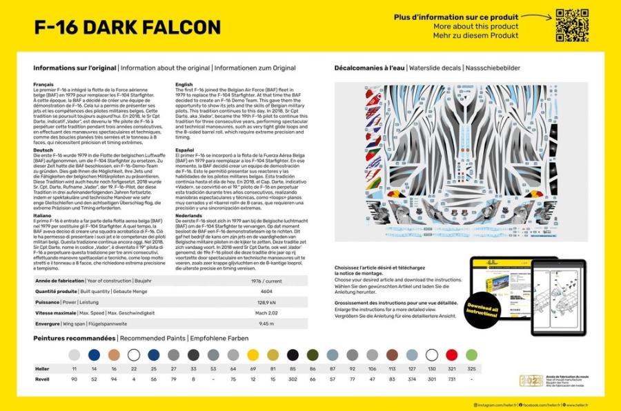 Heller 1/48 F-16 Dark Falcon