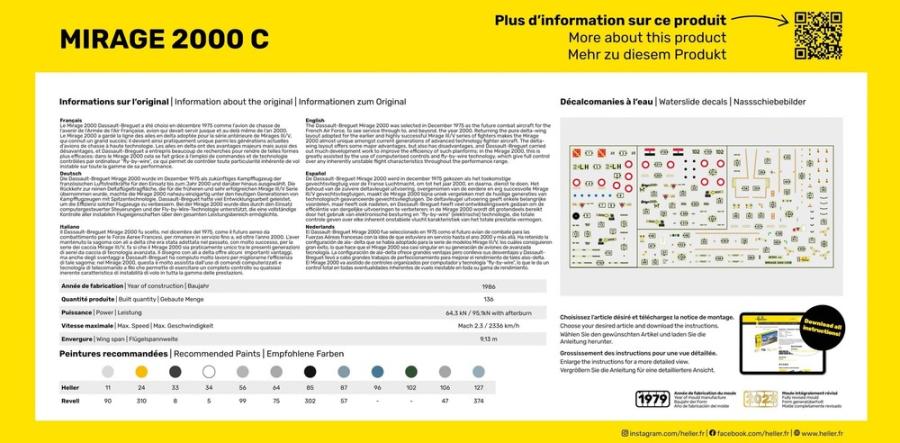 Heller 1/72 Mirage 2000 C