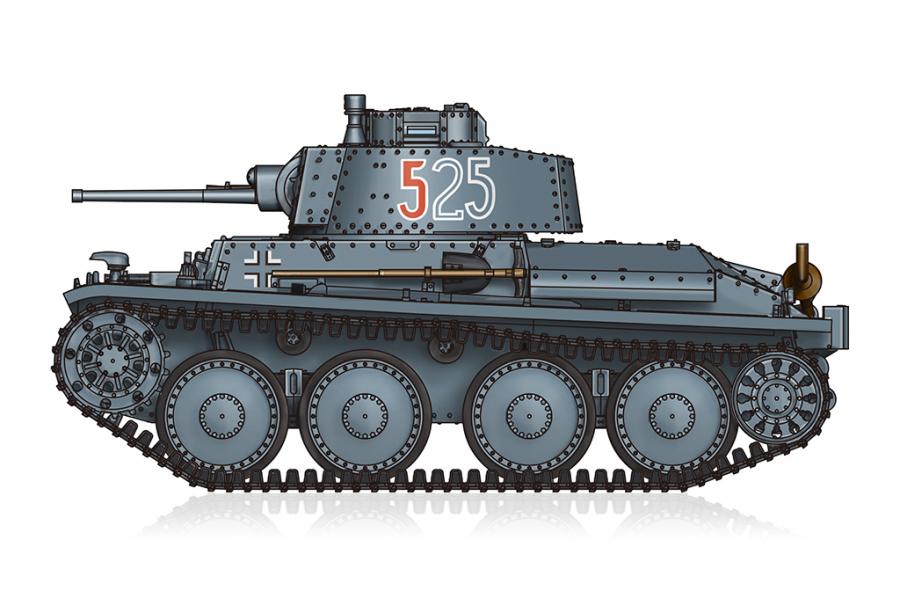 Hobby boss 1/72 German PzKpfw 38(t) Ausf.E/F