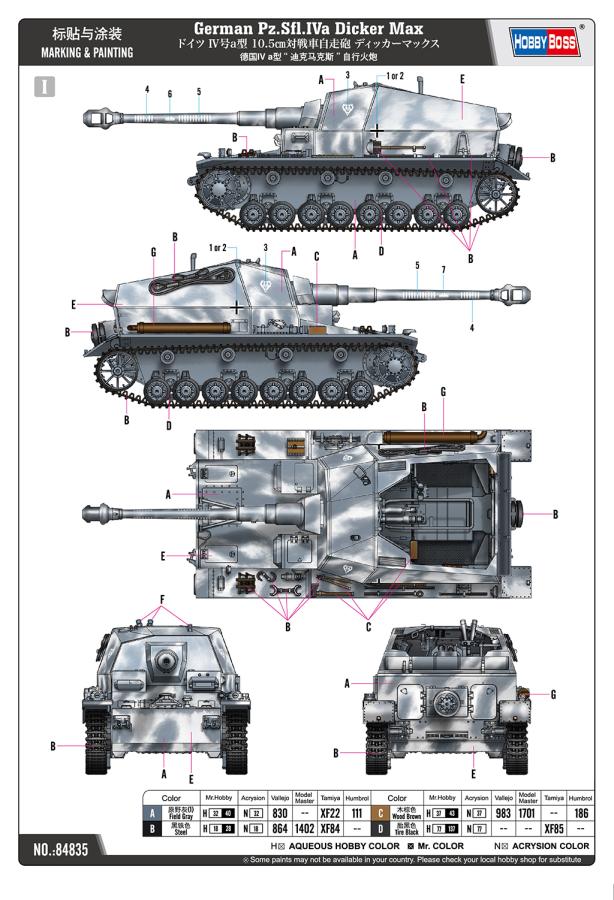 Hobbyboss 1/48 German Pz.Sfl.Iva Dicker Max