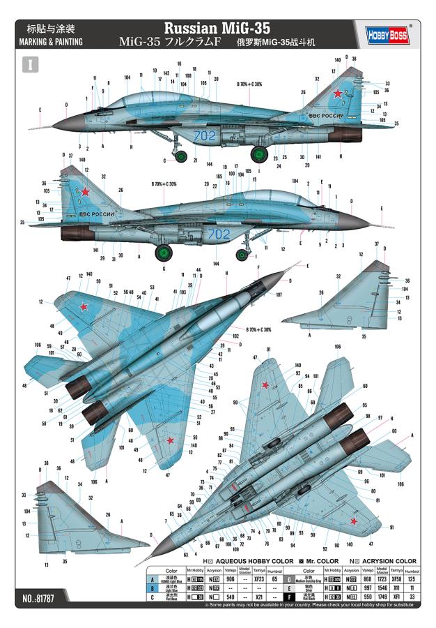 Hobbyboss 1/48 Russian MiG-35