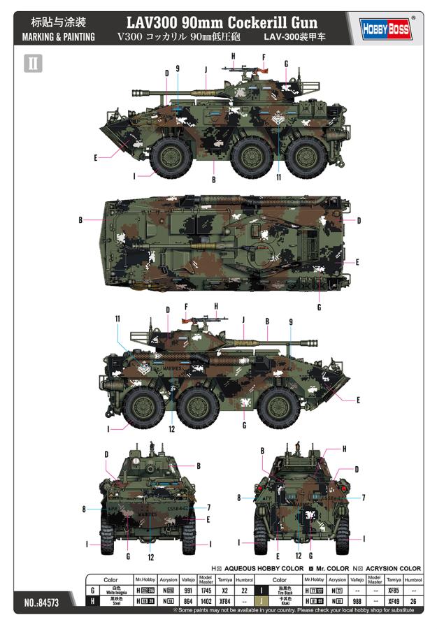 Hobbyboss 1/35 LAV300 90mm Cockerill Gun - Harrastekauppa Hobbylinna