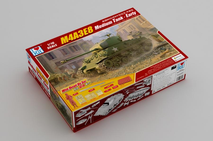 I Love Kit 1/16 M4A3E8 Medium Tank - Early pienoismalli