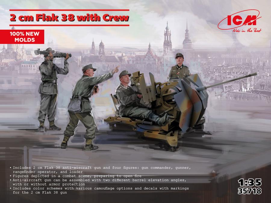 ICM 1/35 Flak 38 with Crew