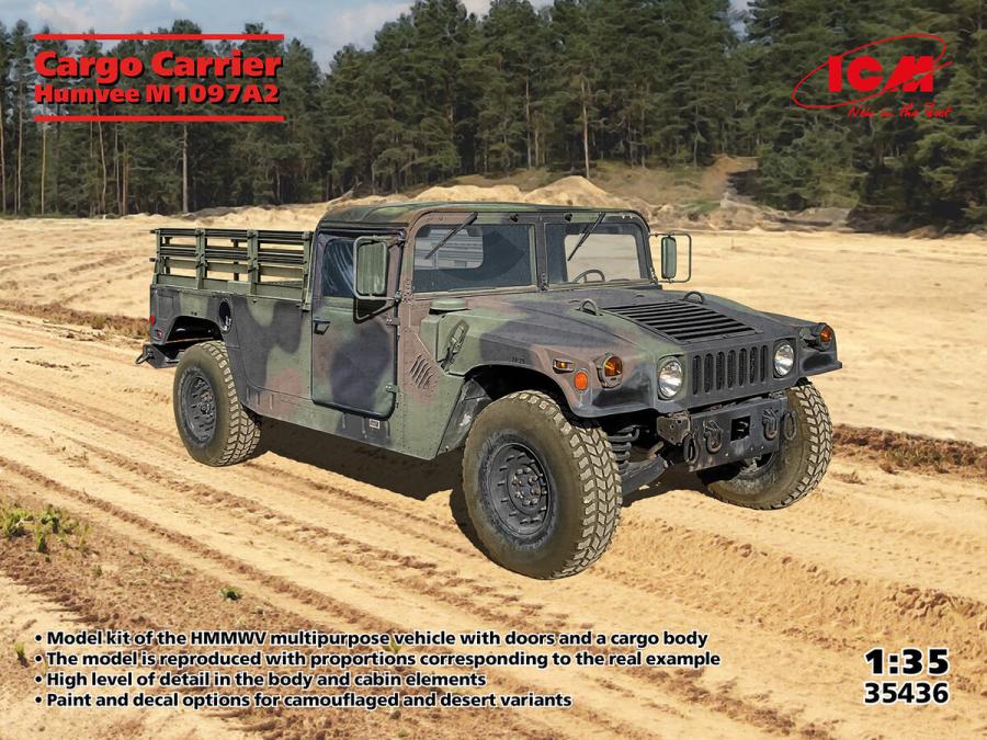 ICM 1/35 Humvee M1097A2 Cargo Carrier