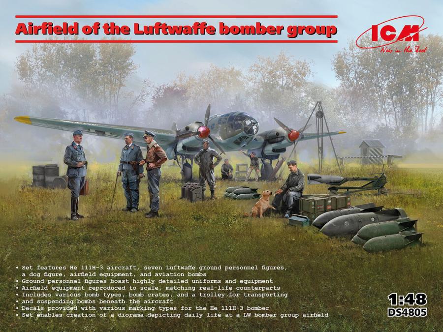 ICM 1/48 Airfield of the Luftwaffe bomber group set