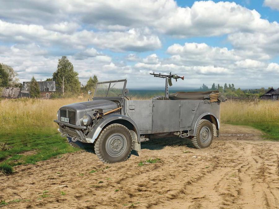 ICM 1/35 Kfz.70 with MG 34, WWII German Military Vehicle