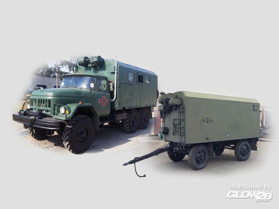 ICM 1/72 ZiL-131, Truck with trailer Armed Forces of Ukraine