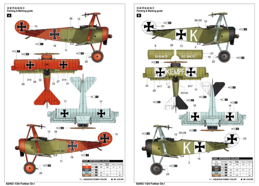 Ilovekit 1/24 Fokker Dr.I