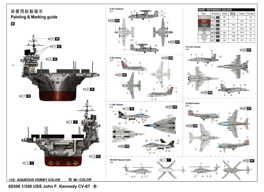 Ilovekit 1/350 USS John F. Kennedy CV-67