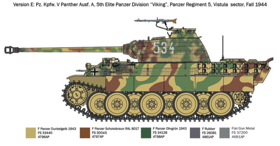 Italeri 1:72 Pz.Kpfw. V Panther Ausf. A