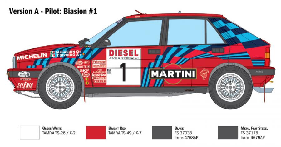 Italeri 1:12 Lancia DELTA 16V HF Integrale 'Sanremo 1989'