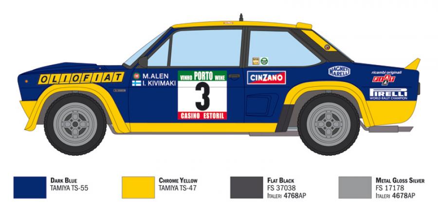 Italeri 1:24 Fiat 131 Abarth Rally OLIO FIAT