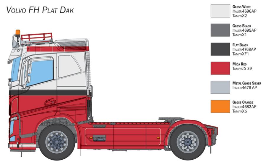 Italeri 1:24 VOLVO FH Plat Dak