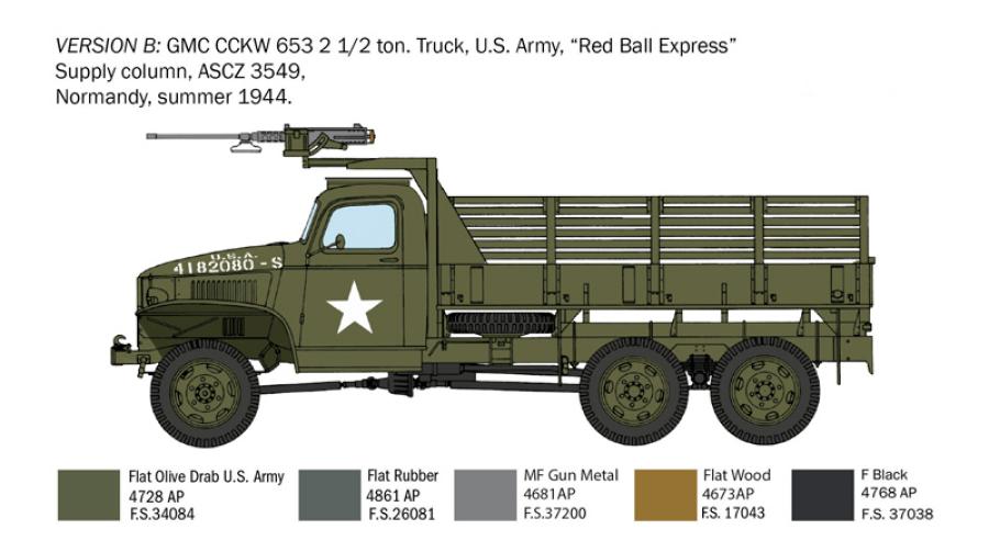 Italeri 1:35 GMC 2 1/2 ton 6x6 truck