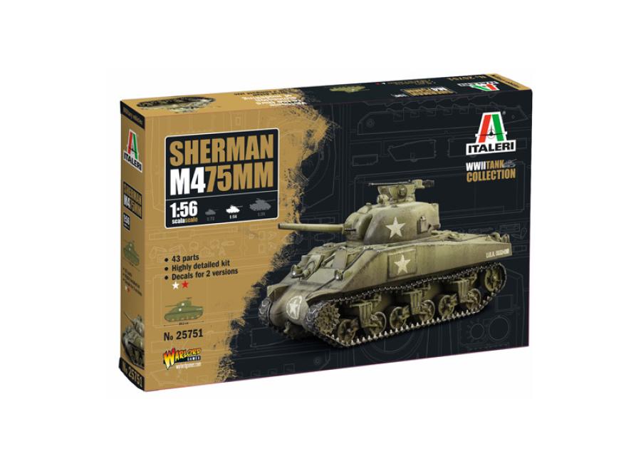 Italeri 1:56 M4 Sherman (75mm)