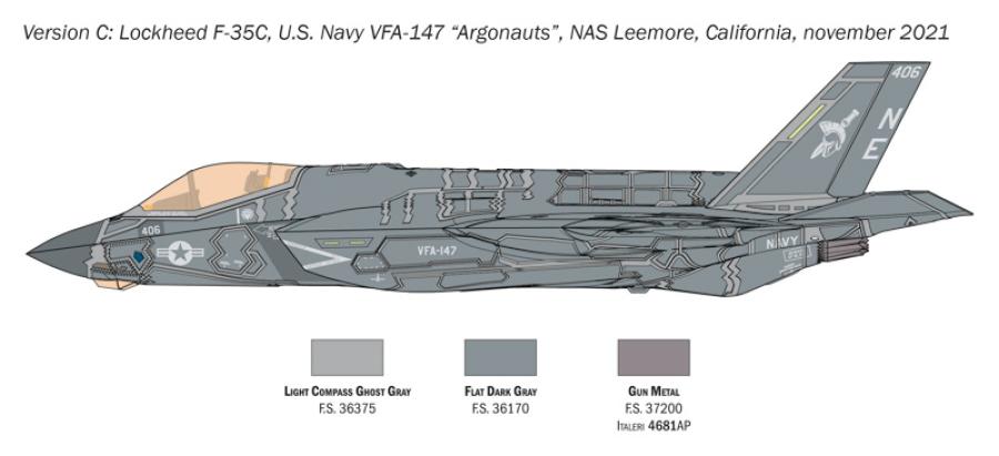 Italeri 1/72 F-35C Lightning II ''CATOBAR version''