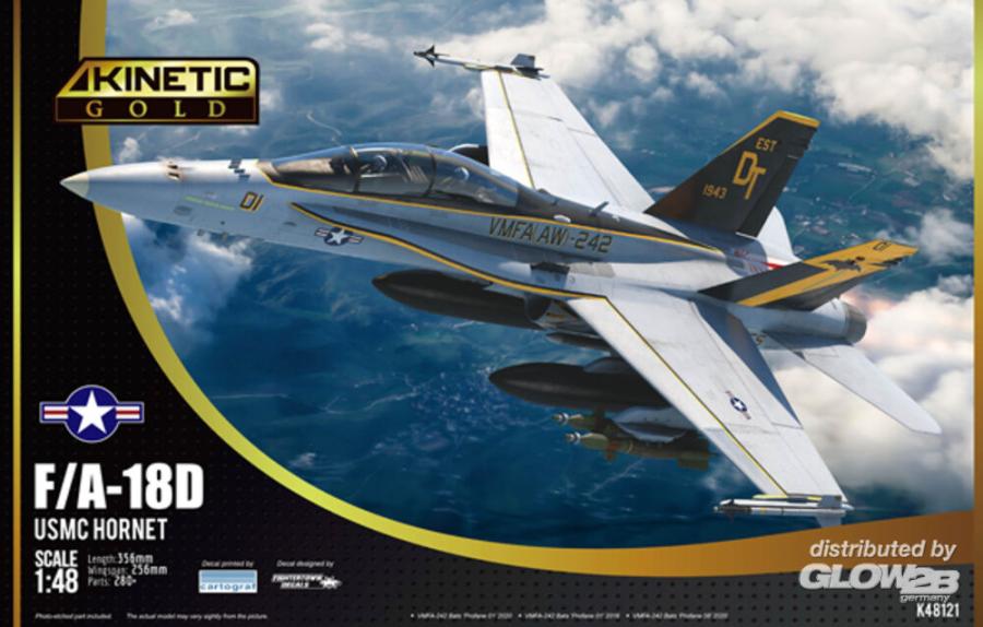 Kinetic 1/48 F/A-18D USMC VFMA-225 w/MF