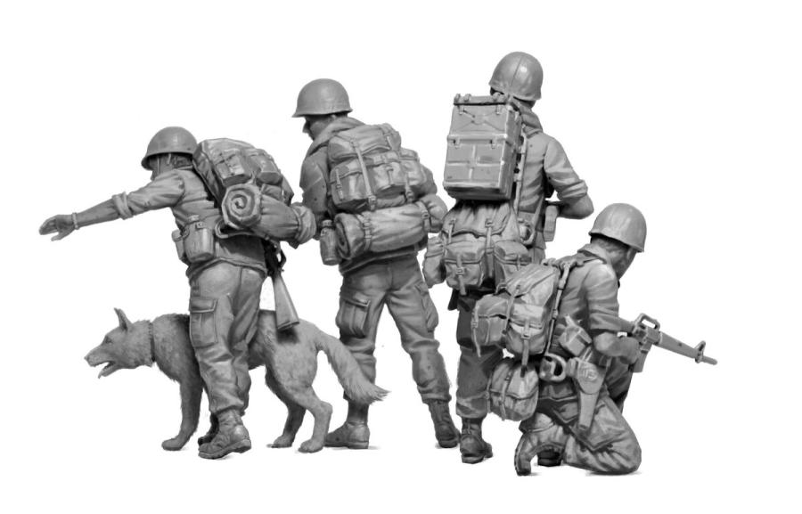 Masterbox 1/35 Dog Patrol. Vietnam War series