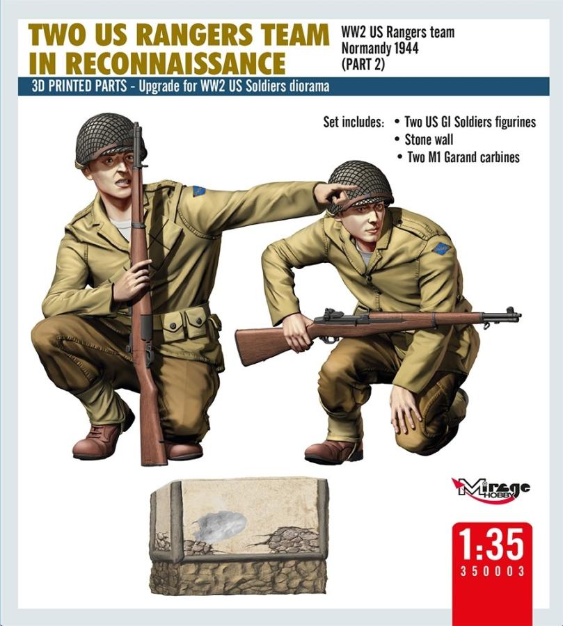 Miragehobby 1/35 US Rangers Team in Reconnaissance (2 figures)