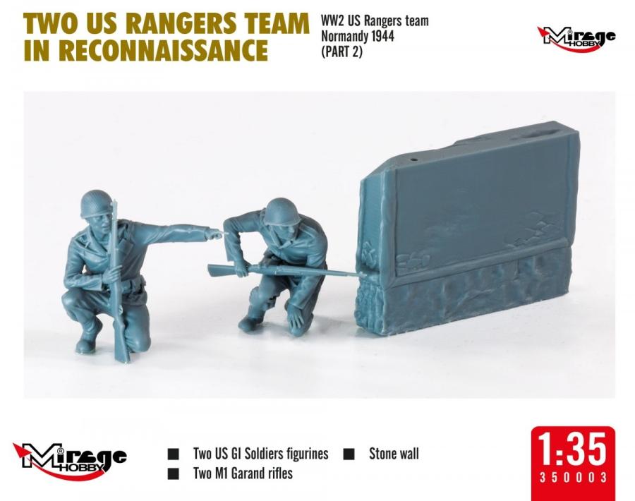 Miragehobby 1/35 US Rangers Team in Reconnaissance (2 figures)