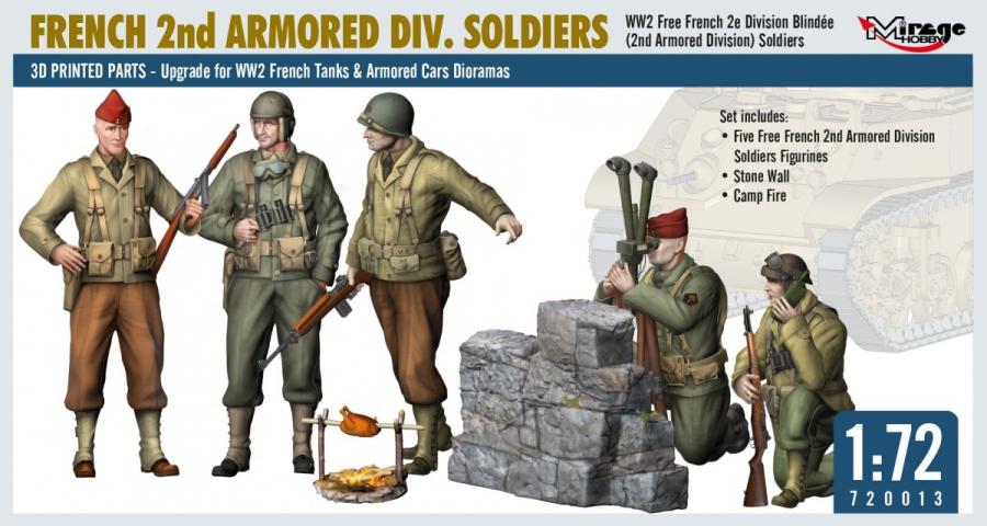 Miragehobby 1/72 French 2nd Armored Div. Soldiers set