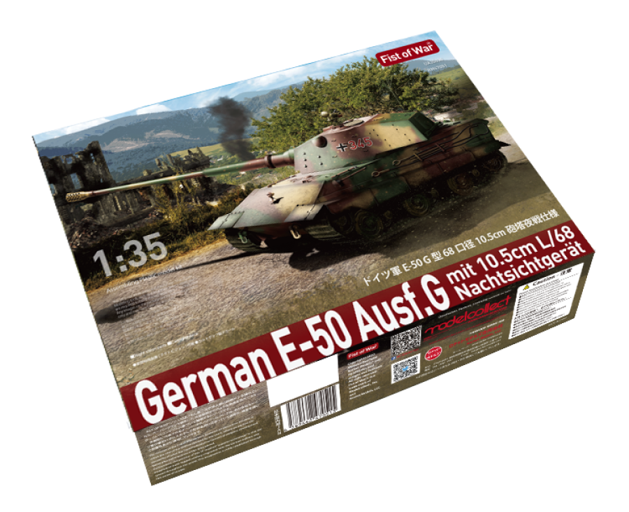 Modelcollect 1/35 German E50 Ausf.G with L68 10.5cm gun