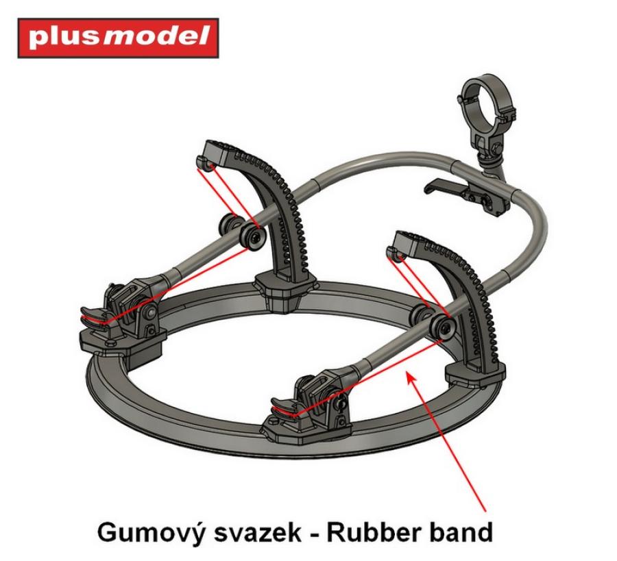 Plusmodel 1/35 Turret for machine gun Lewis for RR