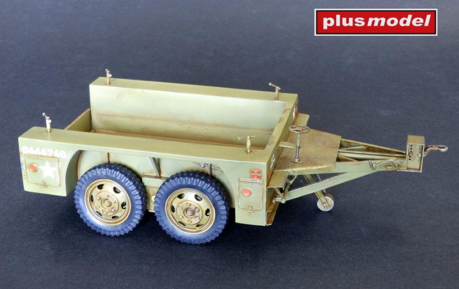 Plusmodel 1/35 US trailer M7 tandem axle