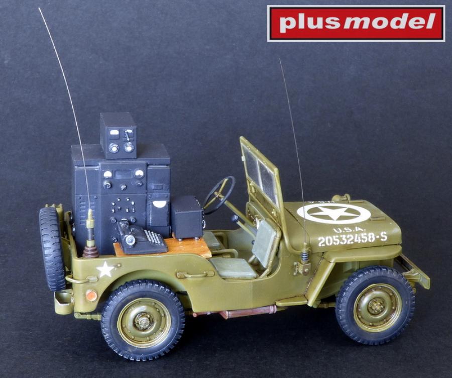 Plusmodel 1/35 radio equipment for jeep kit