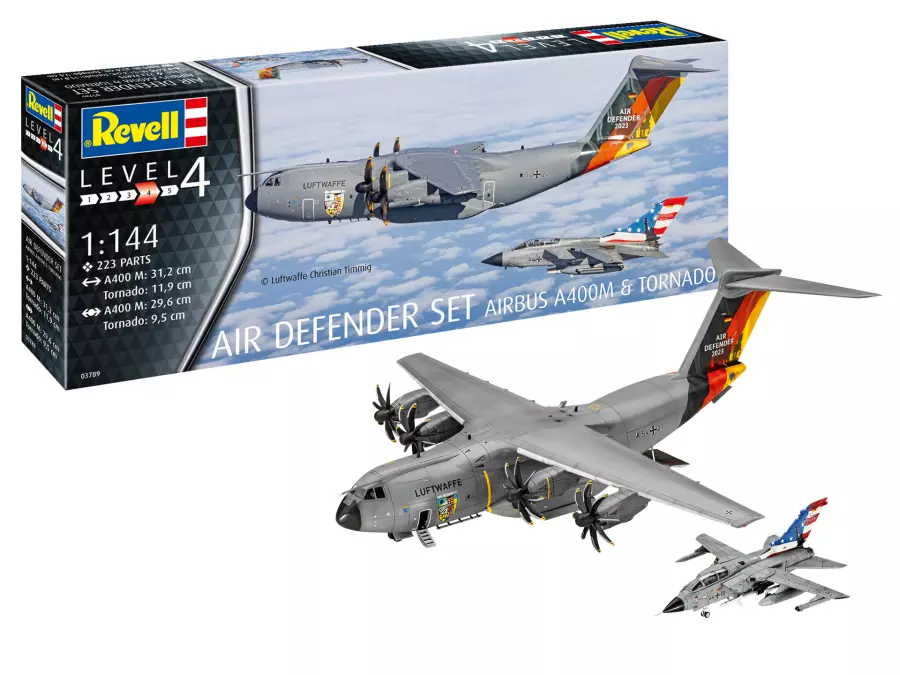 Revell 1/144 Air Defender set (Airbus A400M - Tornado)